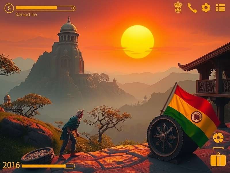 Samad S Secret Path gameplay screenshot showing mystical Indian landscapes